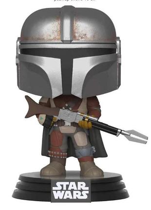 Ігрова фігурка мандалорець! фігурка mandalorian pop funko серії star wars, зоряні війни2 фото