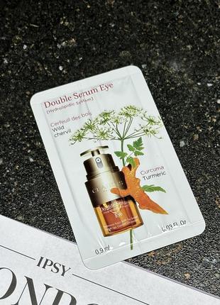 Тестер сироватки для зони навколо очей clarins double serum eye, 0.9мл