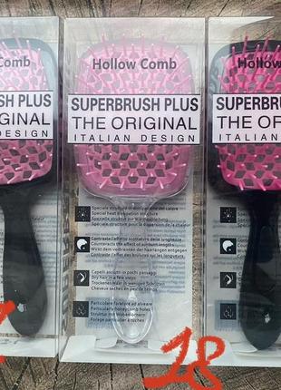 16 кольорів гребінець для волосся super brush superbrash plus hollow comb the original italian design super brush superbrush супербраш супербруш7 фото