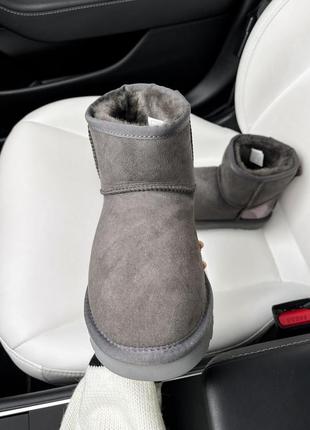 Угги угги угг ugg mini grey patent peel5 фото