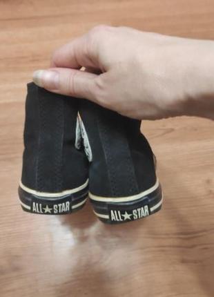 Кросівки кеди конверси converse чорні утеплені кросівки теплі зимні3 фото