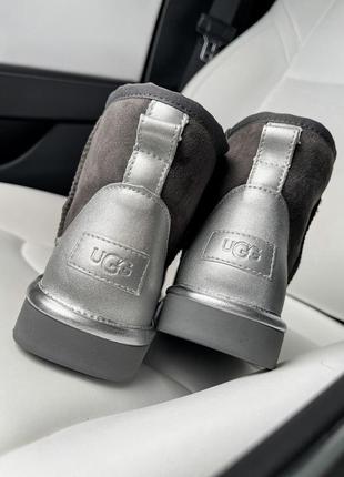 Угги угги угг ugg mini grey chromium3 фото