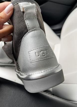 Угги угги угг ugg mini grey chromium9 фото