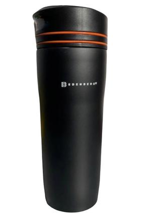 Термочашка термос для чая и кофе edenberg eb-643 (380мл) оранжевая1 фото