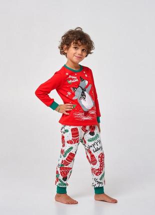 Детская пижама |  с начесом | 100% хлопок | 92, 104| идеальный новогодний подарок для мальчика smil 104529-2s3 фото