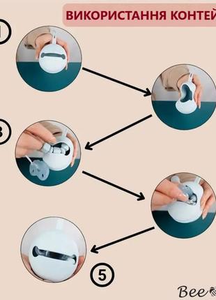 Набор силиконовый контейнер для пустышки + соска-пустышка фиолетовый