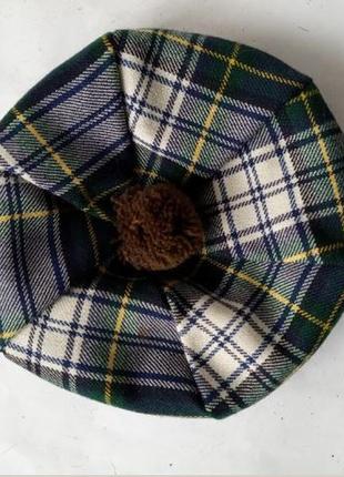 Шотландський шерстяний берет тартан  scottish clanwear