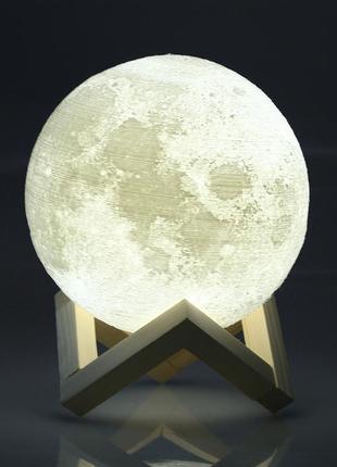 Ночник 3d светильник луна moon touch control 15 см, 5 режимов4 фото