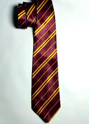 Краватка гаррі поттера галстук harry potter в полоску у смужку фільм косплей новий рік корпоратив gryffindor грифіндор маскарад широка дорослих