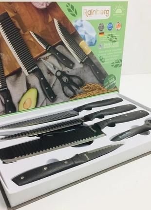 Набір кухонних ножів rainberg rb 8801 (6 передм)