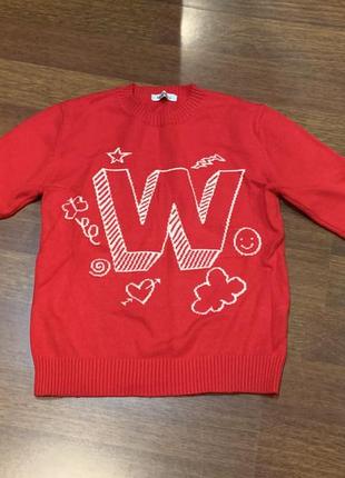 Светр червоний