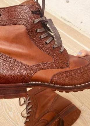 Брендовые кожаные мужские ботинки 44 размера