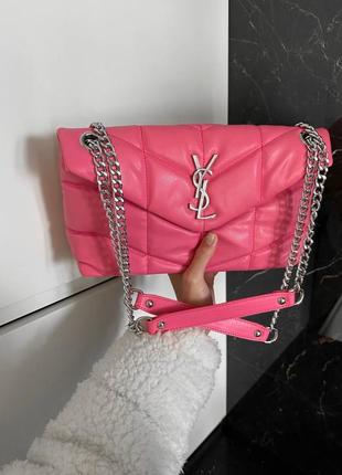 Женская сумка ysl pink люкс качество2 фото