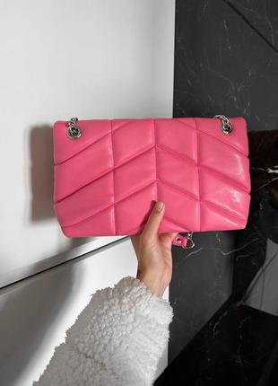 Женская сумка ysl pink люкс качество3 фото