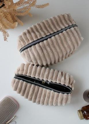 Женская трендовая косметичка, органайзер плюш