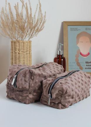 Женская трендовая косметичка, органайзер плюш