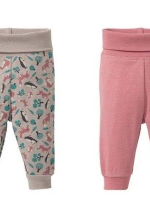 Новый набор штанишек р.62-68 lupilu, 2 шт.