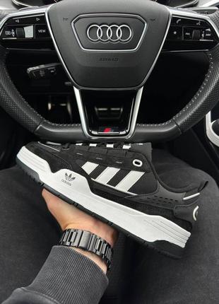 Всесезон мужские кроссовки adidas originals adi2000 black white