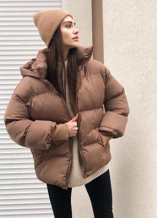 Пуховик puffer карамель xs-s