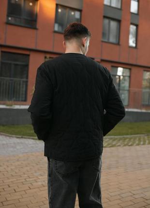 Стьобана куртка, чорний2 фото