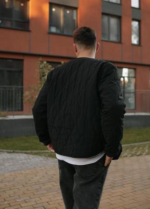 Стьобана куртка, чорний3 фото