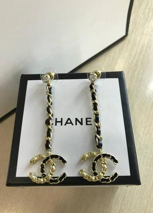 Брендовые серьги в позолоте