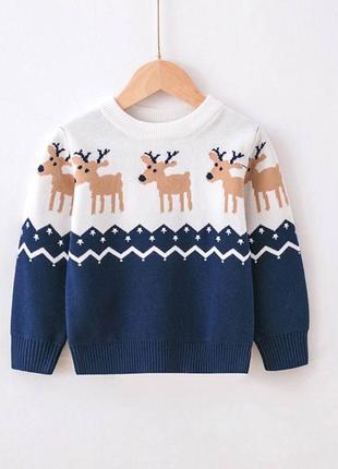 Дитячий новорічний светр2 фото