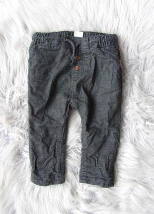 Вельветовые штаны  брюки на подкладке h&m8 фото
