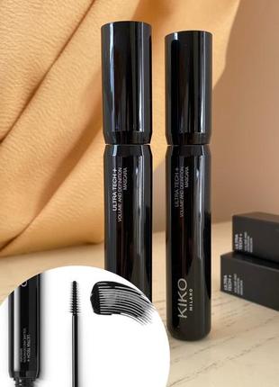 Туш для вій kiko ultra tech + volume and definition mascara