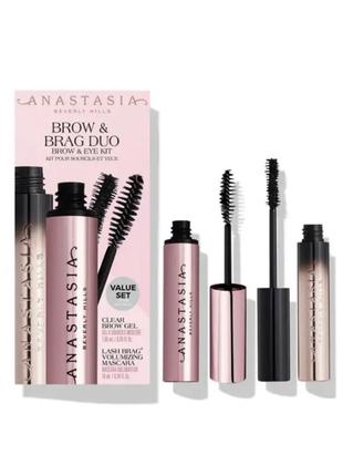 Набор для макияжа anastasia beverly hills brow &amp; brag duo brow &amp; eye kit (mascara/10ml + brow/gel/7.85ml)1 фото