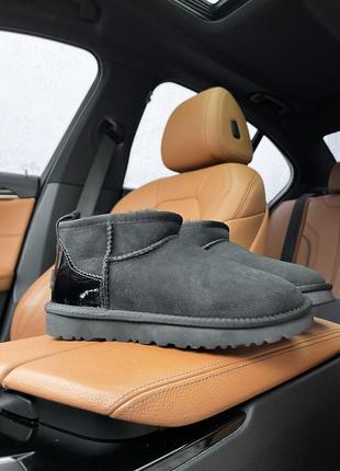 Уггі угги угг ugg ultramini black lacquer1 фото