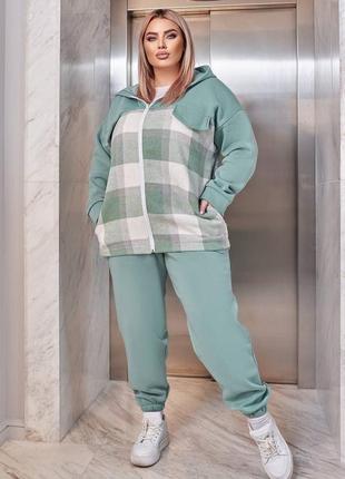 🔥 костюм зима l-xxl кашемір тринитка фліс