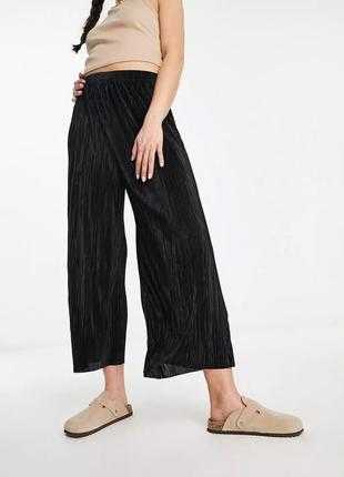 Кюлоты topshop, широкие брюки плиссе, xxs/xs