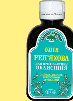 Олія реп'яхова з аїром, березовими бруньками, хмелем (проти облисіння), 110 мл , флора фарм1 фото