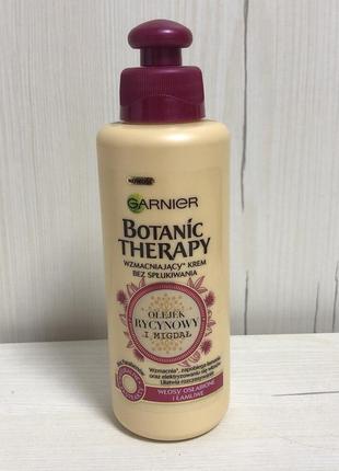 Крем-олія garnier botanic therapy рицинова олія та мигдаль, для слабких, схильних до потрапляння вола3 фото