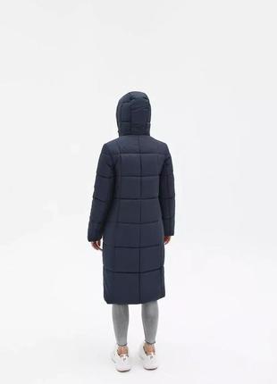 Практичный женский пуховик пальто средней длины большие размеры 44-54 размеры разные цвета2 фото