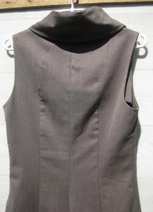 Шерстяное облегающее серое платье zara5 фото