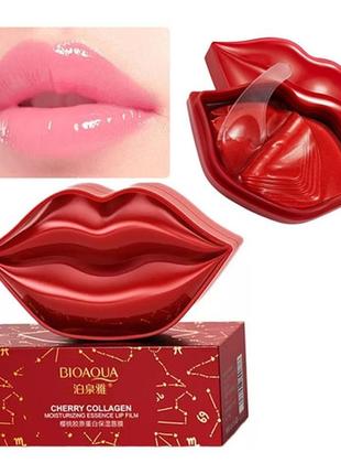 Патчи гидрогелевые для губ bioaqua hydrante tender lip film 20 штук10 фото