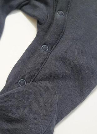 1-2 міс чоловічок трикотажний для сну біо-бавовна сліп для новонародженого ромпер комбінезон піжама5 фото