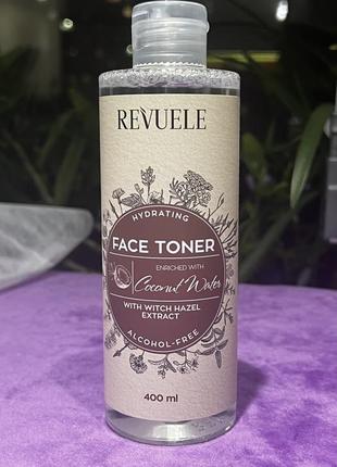 Увлажняющий тоник для лица с кокосовой водой revuele witch hazel hydrating face toner with coconut water