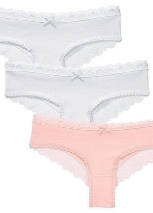 3 шт трусики хипстер xs 42 р blue motion хлопок