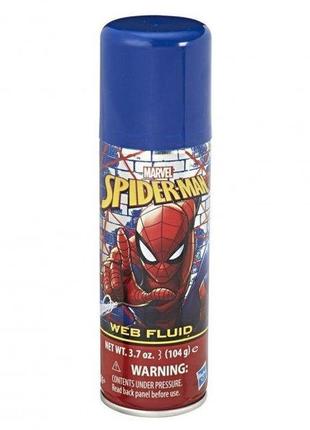 Баллон с жидкой паутиной для перчатки человека паука hasbro spider-man e08072 фото