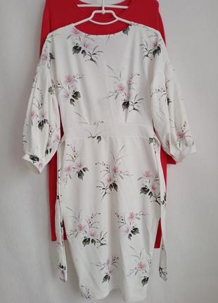 Неймовірна, витончена сукня міді, квітковий принт3 фото