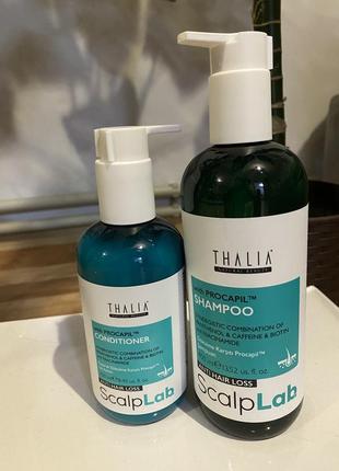 Шампунь та кондиціонер проти випадіння волосся thalia scalp lab