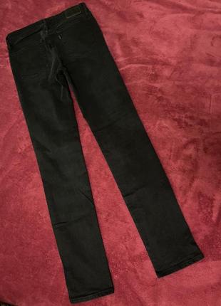 Levis 712 slim оригинал джинсы черные средняя посадка р. 297 фото