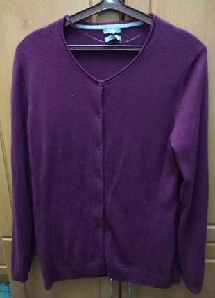 Кашемірова жіноча кофта xl светр джемпер 100% кашемір пуловер maddison