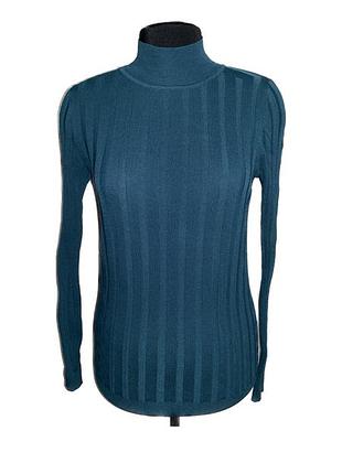 Водолазка з коміром-стійкою смарагдового відтінку