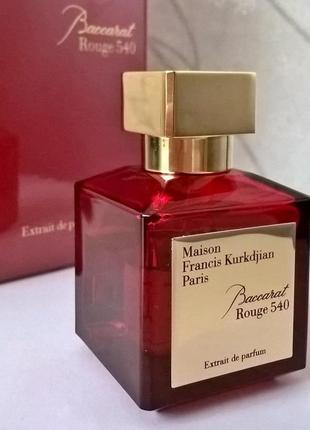 Парфум, духи з коробкою baccarat rouge 540 extrait de parfum1 фото