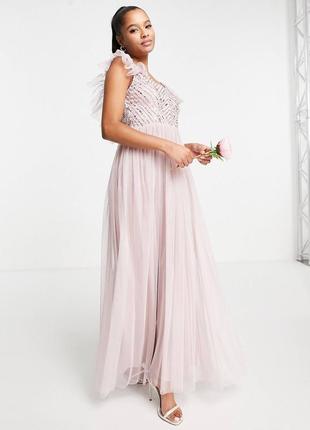 Струящееся платье макси frock and frill petite bridesmaid
