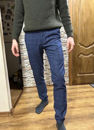 Класичні штани з манжетом1 фото